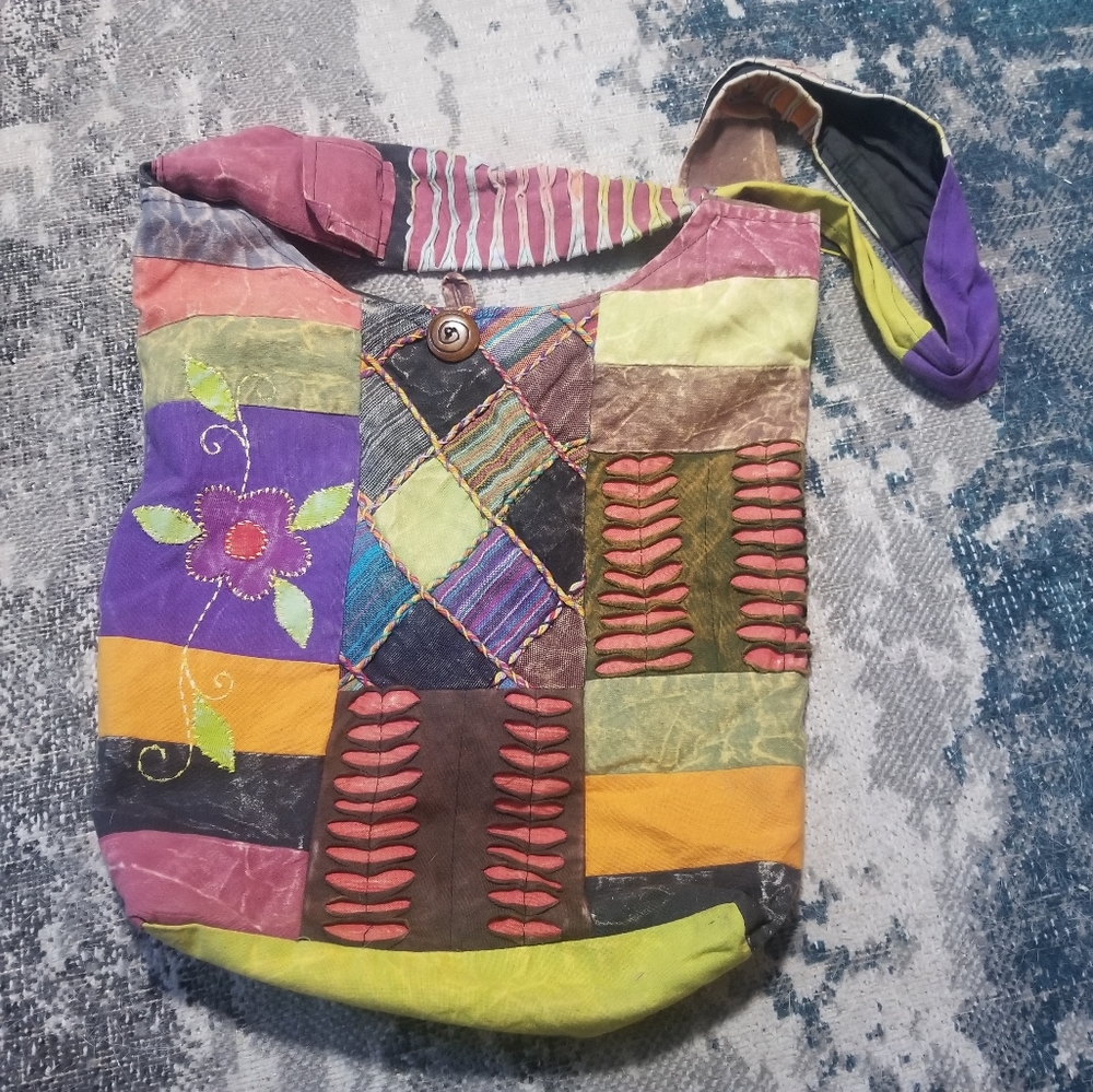 Patch Work Crossbody Bag - image 1